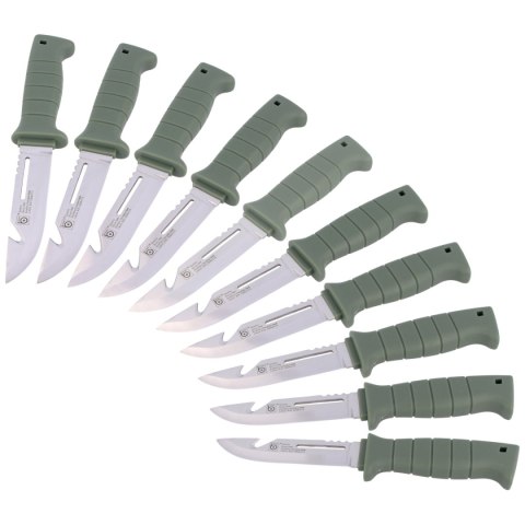 Zestaw 10 szt noży Eyeson by Lindbloms Hunting/Fishing Knife Green Stainless (VT-333x10) Zestaw 10 szt noży Eyeson by Lindbloms Hunting/Fishing Knife Green Stainless (VT-333x10)