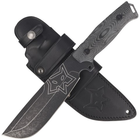 Nóż FOX Native Sandblasted Black Micarta, Black Idroglider Stone Washed D2 by Andrea Todesco (FX-611) Nóż FOX Native Sandblasted Black Micarta, Black Idroglider Stone Washed D2 by Andrea Todesco (FX-611)