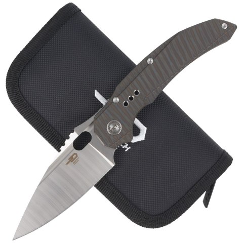 Nóż składany Bestech Exploit Tiger Texture Titanium, Satin CPM S35VN by Todd Knife and Tool (BT2005D) Nóż składany Bestech Exploit Tiger Texture Titanium, Satin CPM S35VN by Todd Knife and Tool (BT2005D)