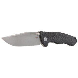 Nóż składany Bestech Keen II Black Titanium/Carbon Fiber, Stonewashed/Satin CPM S35VN by Koens Craft (BT2301A)