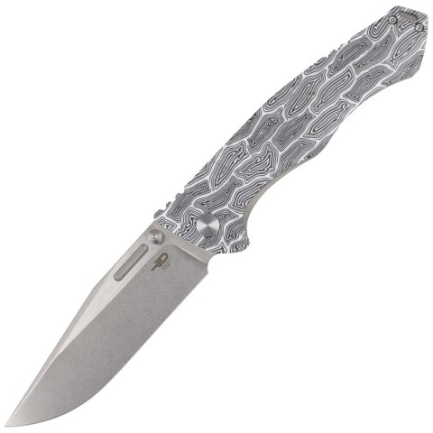 Nóż składany Bestech Keen II Black White G10/Titanium, Stonewashed/Satin CPM S35VN by Koens Craft (BT2301C) Nóż składany Bestech Keen II Black White G10/Titanium, Stonewashed/Satin CPM S35VN by Koens Craft (BT2301C)