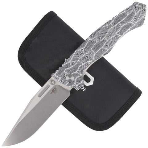 Nóż składany Bestech Keen II Black White G10/Titanium, Stonewashed/Satin CPM S35VN by Koens Craft (BT2301C) Nóż składany Bestech Keen II Black White G10/Titanium, Stonewashed/Satin CPM S35VN by Koens Craft (BT2301C)