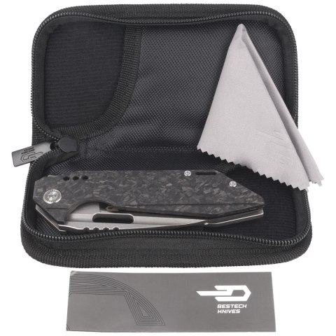 Nóż składany Bestech Shodan Grey Titanium / Carbon Fiber, Stonewash / Satin CPM S35VN by Todd Knife and Tool (BT1910C) Nóż składany Bestech Shodan Grey Titanium / Carbon Fiber, Stonewash / Satin CPM S35VN by Todd Knife and Tool (BT1910C)