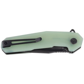 Nóż składany Kubey Carve Jade G10, Black Stonewashed AUS-10 (KB237F)