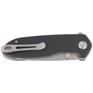 Nóż składany Kubey Knife Belus Black G10, Bead Blasted AUS-10 (KU342A)