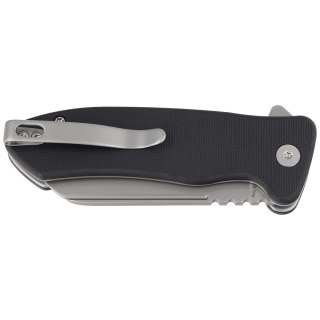 Nóż składany Kubey Knife Creon Black G10, Beadblasted AUS-10 (KU336E)