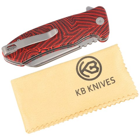 Nóż składany Kubey Knife Creon Red/Black G10, Damascus (KU336B) Nóż składany Kubey Knife Creon Red/Black G10, Damascus (KU336B)