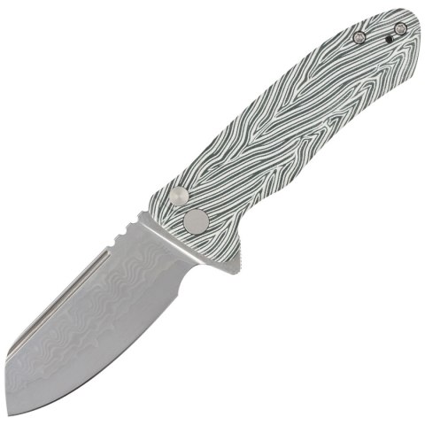 Nóż składany Kubey Knife Creon White/Green G10, Damascus (KU336A) Nóż składany Kubey Knife Creon White/Green G10, Damascus (KU336A)