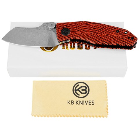 Nóż składany Kubey Knife Monsterdog Black/Red G10, Damascus by Dmitry Osarenko (KU337G) Nóż składany Kubey Knife Monsterdog Black/Red G10, Damascus by Dmitry Osarenko (KU337G)