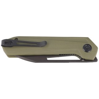 Nóż składany Kubey Knife Royal Green G10, Dark Stonewashed D2 by Colin Maisonpierre (KU321F)