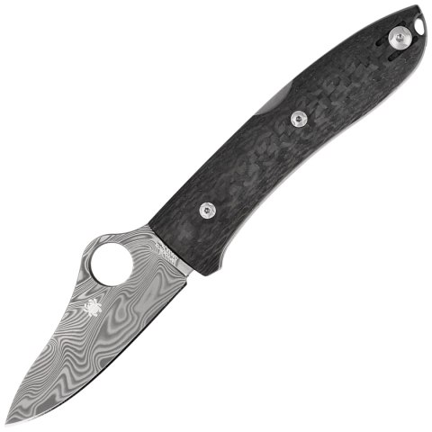Nóż składany Spyderco SpyOpera Carbon Fiber, Plain Thor Damascus Sprint Run (C255CFPD) Nóż składany Spyderco SpyOpera Carbon Fiber, Plain Thor Damascus Sprint Run (C255CFPD)