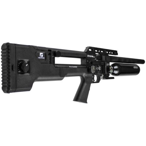 Wiatrówka PCP Reximex Throne Gen 2 z regulatorem i tłumikiem 4.5 mm Wiatrówka PCP Reximex Throne Gen 2 z regulatorem i tłumikiem 4.5 mm