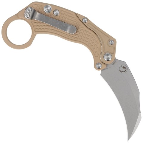 Nóż grawitacyjny Reate EXO-K Gravity Karambit Tan Aluminium, Stonewashed N690 Nóż grawitacyjny Reate EXO-K Gravity Karambit Tan Aluminium, Stonewashed N690