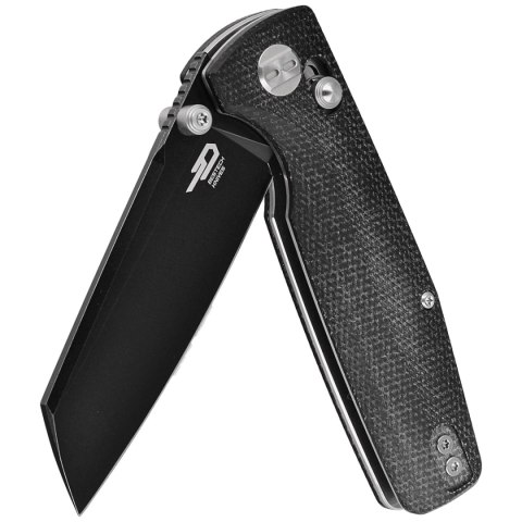 Nóż składany Bestech Slasher Black Micarta, Black Stonewashed D2 (BG43A-2) Nóż składany Bestech Slasher Black Micarta, Black Stonewashed D2 (BG43A-2)