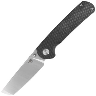 Nóż składany Bestech Sledgehammer Black Micarta, Satin / Stonewashed D2 (BG31C)