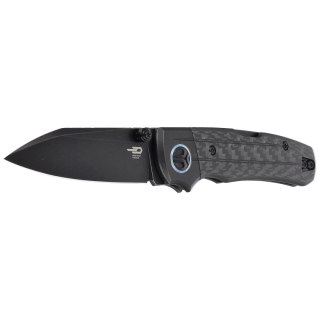 Nóż składany Bestech Tonic Black Titanium/Carbon Fiber, Black Stonewashed M390 by Colin Maisonpierre (BT2204E)