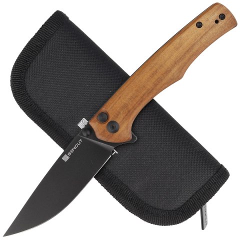 Nóż składany Sencut Crowley Guibourtia Wood, Black Stonewashed D2 (S21012-5) Nóż składany Sencut Crowley Guibourtia Wood, Black Stonewashed D2 (S21012-5)