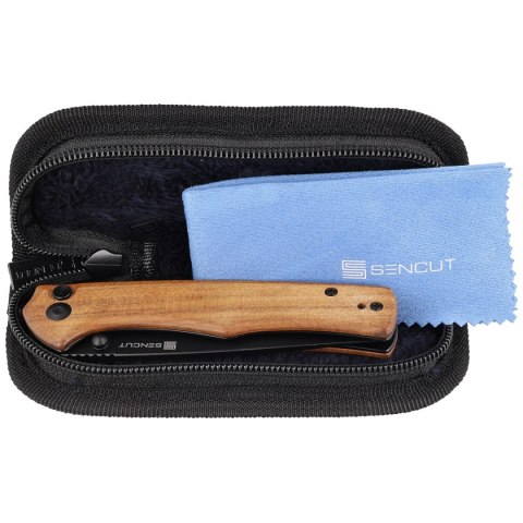 Nóż składany Sencut Crowley Guibourtia Wood, Black Stonewashed D2 (S21012-5) Nóż składany Sencut Crowley Guibourtia Wood, Black Stonewashed D2 (S21012-5)