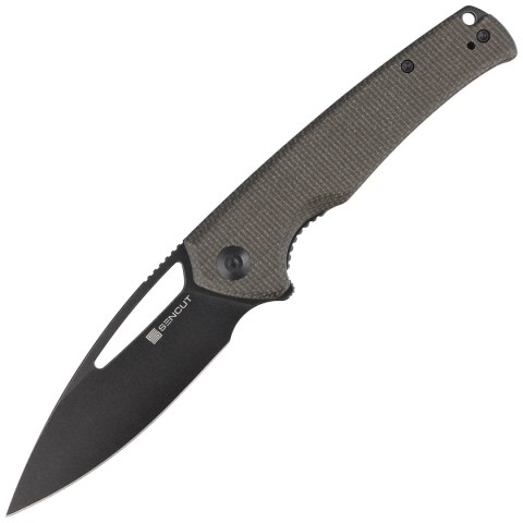 Nóż składany Sencut Mims Dark Green Canvas Micarta, Black Stonewashed 9Cr18MoV (S21013-3) Nóż składany Sencut Mims Dark Green Canvas Micarta, Black Stonewashed 9Cr18MoV (S21013-3)