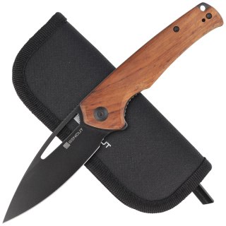 Nóż składany Sencut Mims Guibourtia Wood, Black Stonewashed 9Cr18MoVS (S21013-4)