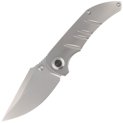Nóż składany WE Knife Riff-Raff Polished Bead Blasted Titanium, Polished Bead Blasted CPM 20CV by Matthew Christensen (WE22020B- Nóż składany WE Knife Riff-Raff Polished Bead Blasted Titanium, Polished Bead Blasted CPM 20CV by Matthew Christensen (WE22020B-