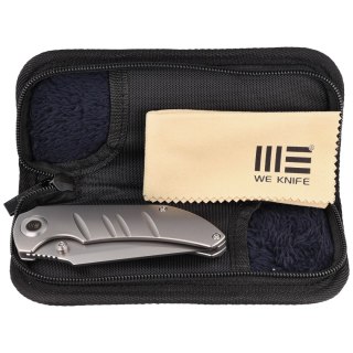 Nóż składany WE Knife Riff-Raff Polished Bead Blasted Titanium, Polished Bead Blasted CPM 20CV by Matthew Christensen (WE22020B-
