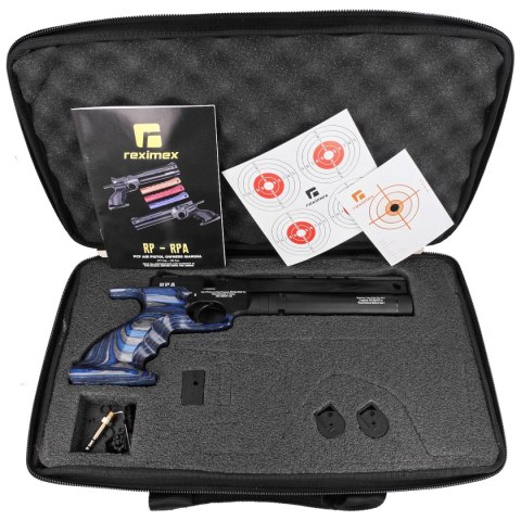Pistolet wiatrówka PCP Reximex RPA BLUE LAMINATED 5.5 mm Pistolet wiatrówka PCP Reximex RPA BLUE LAMINATED 5.5 mm