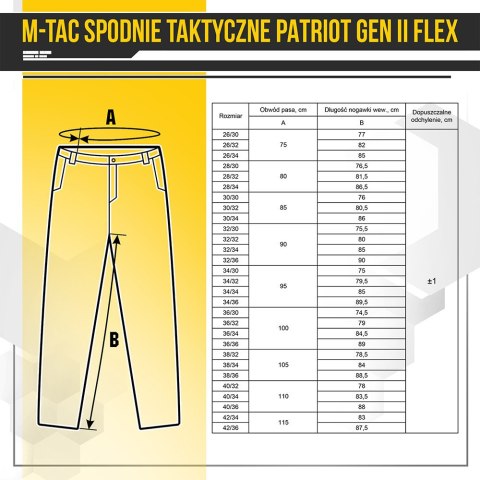 Spodnie taktyczne M-Tac Patriot Gen II Flex Army Olive (20056862)