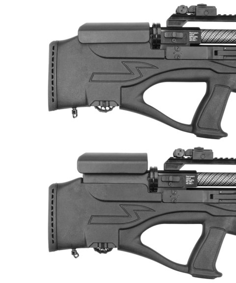 Wiatrówka PCP Hatsan Hercules Bully Long Carbon 7.62 mm, lufa QE
