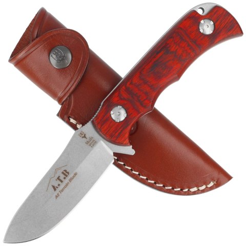 Nóż Muela ATB-9R All Terrain Blade Pakka Wood, Stonewashed X50CrMoV15 Nóż Muela ATB-9R All Terrain Blade Pakka Wood, Stonewashed X50CrMoV15