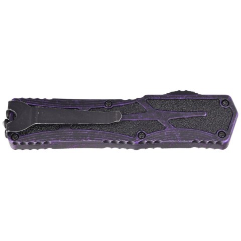 Nóż automatyczny OTF Heretic Colossus SE Breakthrough Purple Aluminum, Two Tone Black Battleworn MagnaCut by Tony Marfione Jr. Nóż automatyczny OTF Heretic Colossus SE Breakthrough Purple Aluminum, Two Tone Black Battleworn MagnaCut by Tony Marfione Jr.