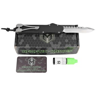 Nóż automatyczny OTF Heretic Hydra R/E Black Aluminium, Stonewashed MagnaCut by Tony Marfione Jr.