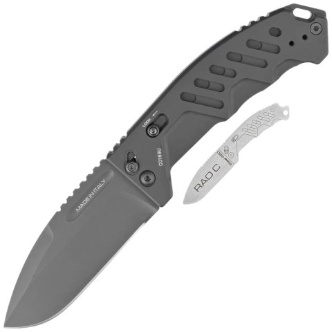 Nóż składany Extrema Ratio RAO C Black Aluminium, Black MIL-C N690 (04.1000.0176/BLK/BLK) Nóż składany Extrema Ratio RAO C Black Aluminium, Black MIL-C N690 (04.1000.0176/BLK/BLK)