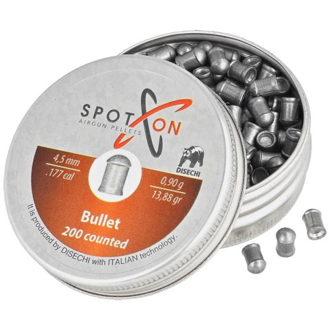 Śrut Spoton Bullet 4.5 mm, 200 szt. 0.90g/13.88gr Śrut Spoton Bullet 4.5 mm, 200 szt. 0.90g/13.88gr