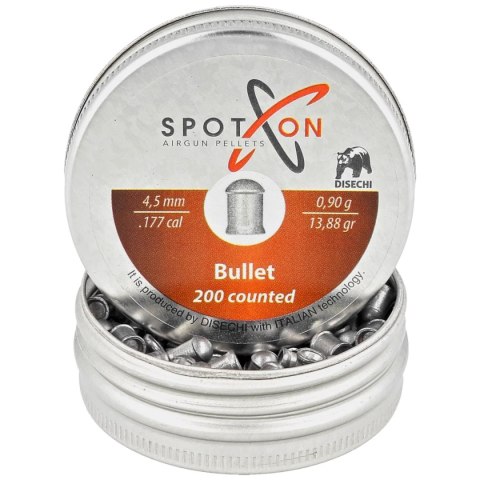 Śrut Spoton Bullet 4.5 mm, 200 szt. 0.90g/13.88gr Śrut Spoton Bullet 4.5 mm, 200 szt. 0.90g/13.88gr