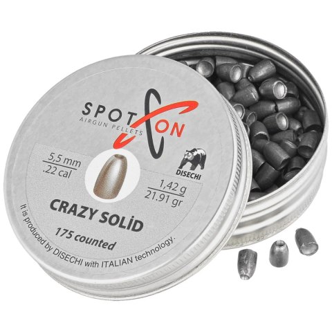Śrut Spoton Crazy Solid Slug 22 5.5 mm, 175 szt. 1.42g/21.91gr Śrut Spoton Crazy Solid Slug 22 5.5 mm, 175 szt. 1.42g/21.91gr