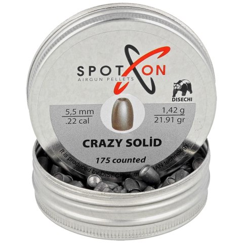 Śrut Spoton Crazy Solid Slug 22 5.5 mm, 175 szt. 1.42g/21.91gr Śrut Spoton Crazy Solid Slug 22 5.5 mm, 175 szt. 1.42g/21.91gr