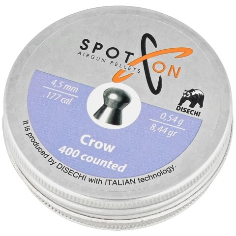 Śrut Spoton Crow 4.5 mm, 400 szt. 0.54g/8.44gr Śrut Spoton Crow 4.5 mm, 400 szt. 0.54g/8.44gr