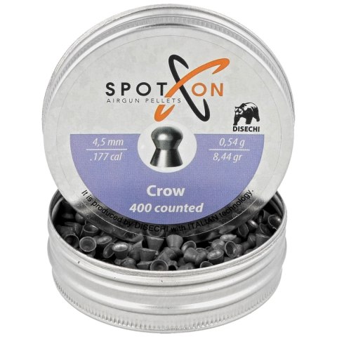 Śrut Spoton Crow 4.5 mm, 400 szt. 0.54g/8.44gr Śrut Spoton Crow 4.5 mm, 400 szt. 0.54g/8.44gr