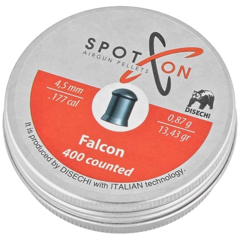 Śrut Spoton Falcon 4.5 mm, 400 szt. 0.87g/13.43gr Śrut Spoton Falcon 4.5 mm, 400 szt. 0.87g/13.43gr