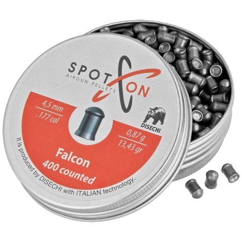 Śrut Spoton Falcon 4.5 mm, 400 szt. 0.87g/13.43gr Śrut Spoton Falcon 4.5 mm, 400 szt. 0.87g/13.43gr