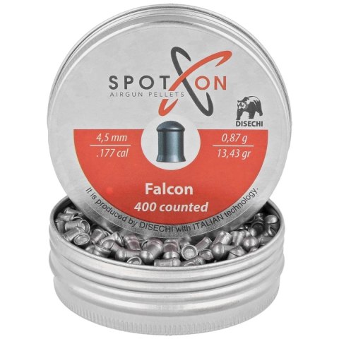 Śrut Spoton Falcon 4.5 mm, 400 szt. 0.87g/13.43gr Śrut Spoton Falcon 4.5 mm, 400 szt. 0.87g/13.43gr