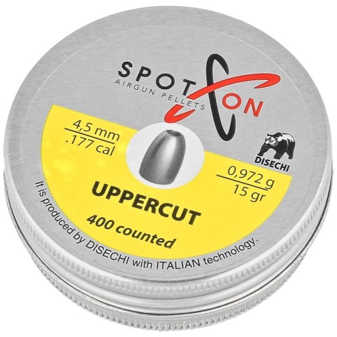 Śrut Spoton Upper Cut Slug 15 4.5 mm, 400 szt. 0.972g/15.0gr Śrut Spoton Upper Cut Slug 15 4.5 mm, 400 szt. 0.972g/15.0gr