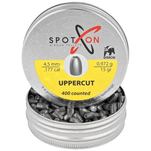 Śrut Spoton Upper Cut Slug 15 4.5 mm, 400 szt. 0.972g/15.0gr Śrut Spoton Upper Cut Slug 15 4.5 mm, 400 szt. 0.972g/15.0gr