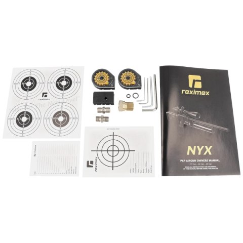 Wiatrówka PCP Reximex NYX 6.35 mm z regulatorem i tłumikiem Wiatrówka PCP Reximex NYX 6.35 mm z regulatorem i tłumikiem