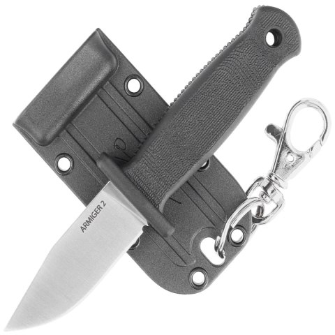 Nóż Demko Armiger 2 Clip Point Black Thermal Plastic Rubber, Stonewashed 4034SS by Andrew Demko (ARM2-4034SS-CP) Nóż Demko Armiger 2 Clip Point Black Thermal Plastic Rubber, Stonewashed 4034SS by Andrew Demko (ARM2-4034SS-CP)