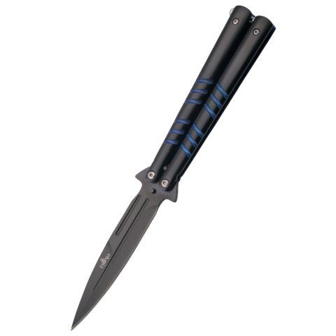 Nóż motylkowy Third Decor Habitat Balisong Black/Blue Stainless Steel, Black 420 (16070A) Nóż motylkowy Third Decor Habitat Balisong Black/Blue Stainless Steel, Black 420 (16070A)