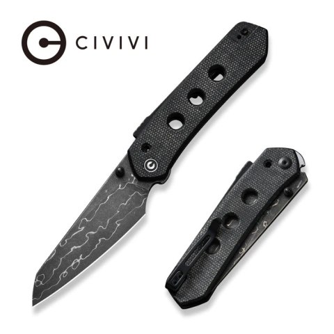 Nóż składany Civivi Vision FG Black Canvas Micarta, Damascus by Snecx Tan (C22036-DS2) Nóż składany Civivi Vision FG Black Canvas Micarta, Damascus by Snecx Tan (C22036-DS2)