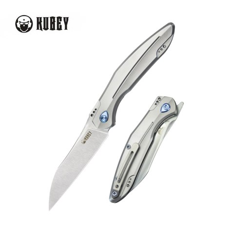Nóż składany Kubey Barracuda Grey Titanium, Satin M390 by Parsons Bladeworks (KB299C) Nóż składany Kubey Barracuda Grey Titanium, Satin M390 by Parsons Bladeworks (KB299C)