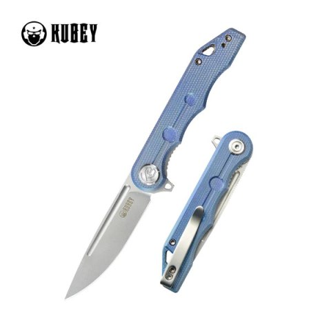 Nóż składany Kubey Mizo Blue Micarta, Bead Blasted AUS-10 by Tiguass (KU312O) Nóż składany Kubey Mizo Blue Micarta, Bead Blasted AUS-10 by Tiguass (KU312O)